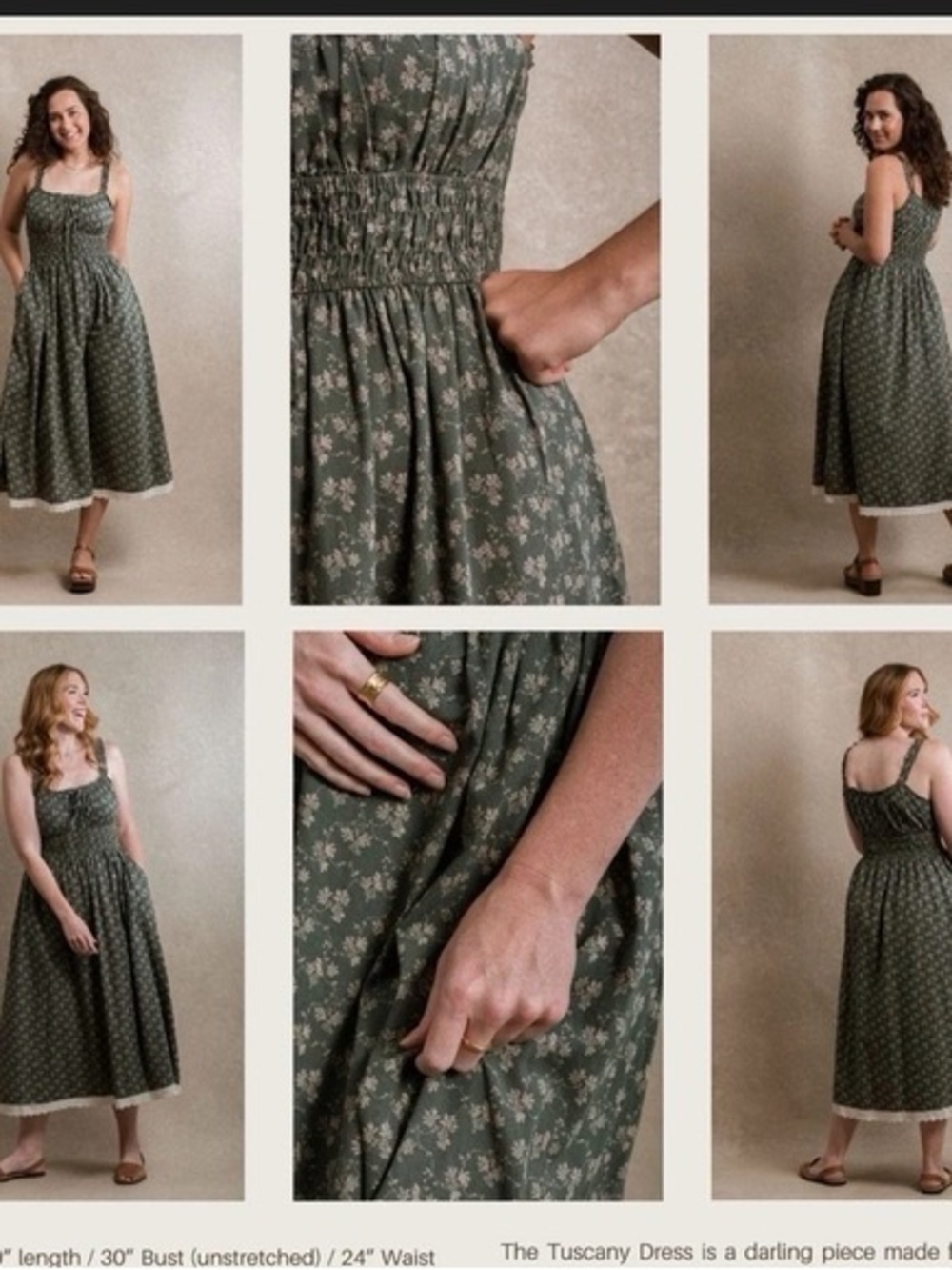 ISO Neuflora Tuscany Dress Green or Rust Size M or L